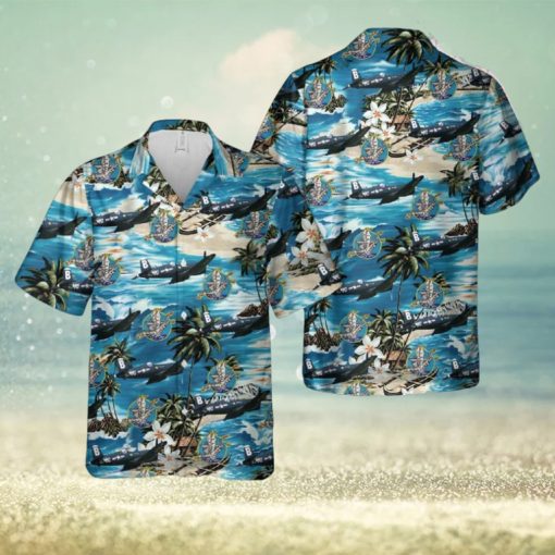 US Navy Chance Vought F4U 4 Corsair Of VF 192 Hawaiian Shirt Print Ideas Gift Mens