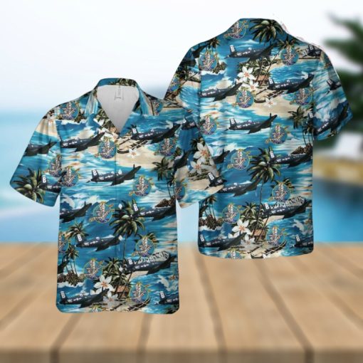 US Navy Chance Vought F4U 4 Corsair Of VF 192 Hawaiian Shirt Print Ideas Gift Mens