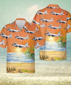 US Navy Lockheed P 2 Neptune Summer Beach Gift 3D Orange Hawaiian Shirt