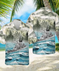 US Navy USS Columbus Hawaiian Shirt Special Gift For Men And Women