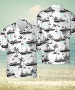 US Navy USS Peleliu LHA 5 Amphibious Assault Ship Hawaiian Shirt Cute Summer Gift For Men And Women