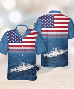 US Navy USS Pharris (FF 1094) Hawaiian Shirt Cute Summer Gift For Men And Women