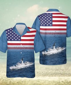 US Navy USS Pharris (FF 1094) Hawaiian Shirt Cute Summer Gift For Men And Women