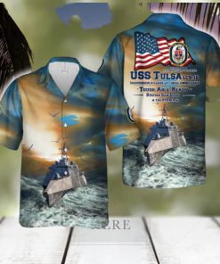 US Navy USS Tulsa (LCS 16) Independence class littoral combat ship Hawaiian Shirt