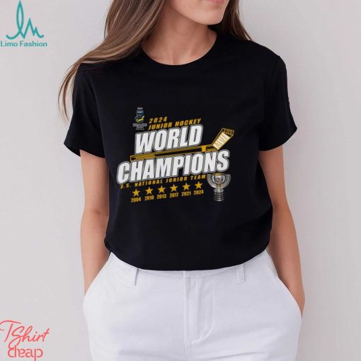 USA Hockey 2024 Junior Hockey World Champions U.S National Team Shirt
