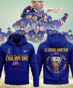USA Hockey World Junior Champions 2024 Hoodie T Shirt