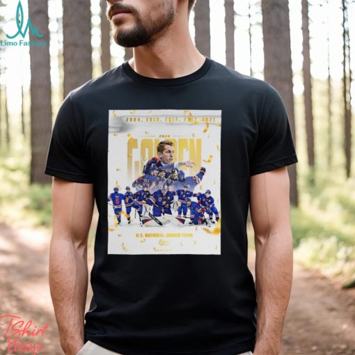 USA National Junior Team Is Taking Golden Medal IIHF World Junior Championship Shirt