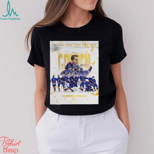 USA National Junior Team Is Taking Golden Medal IIHF World Junior Championship Shirt
