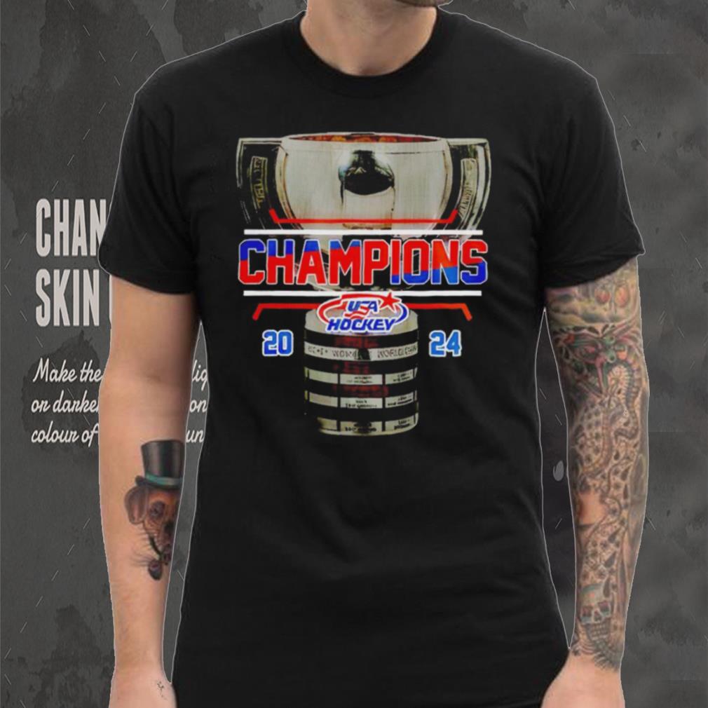 USA hockey world junior champions 2024 trophy shirt USA hockey world junior champions 2024 trophy shirt
