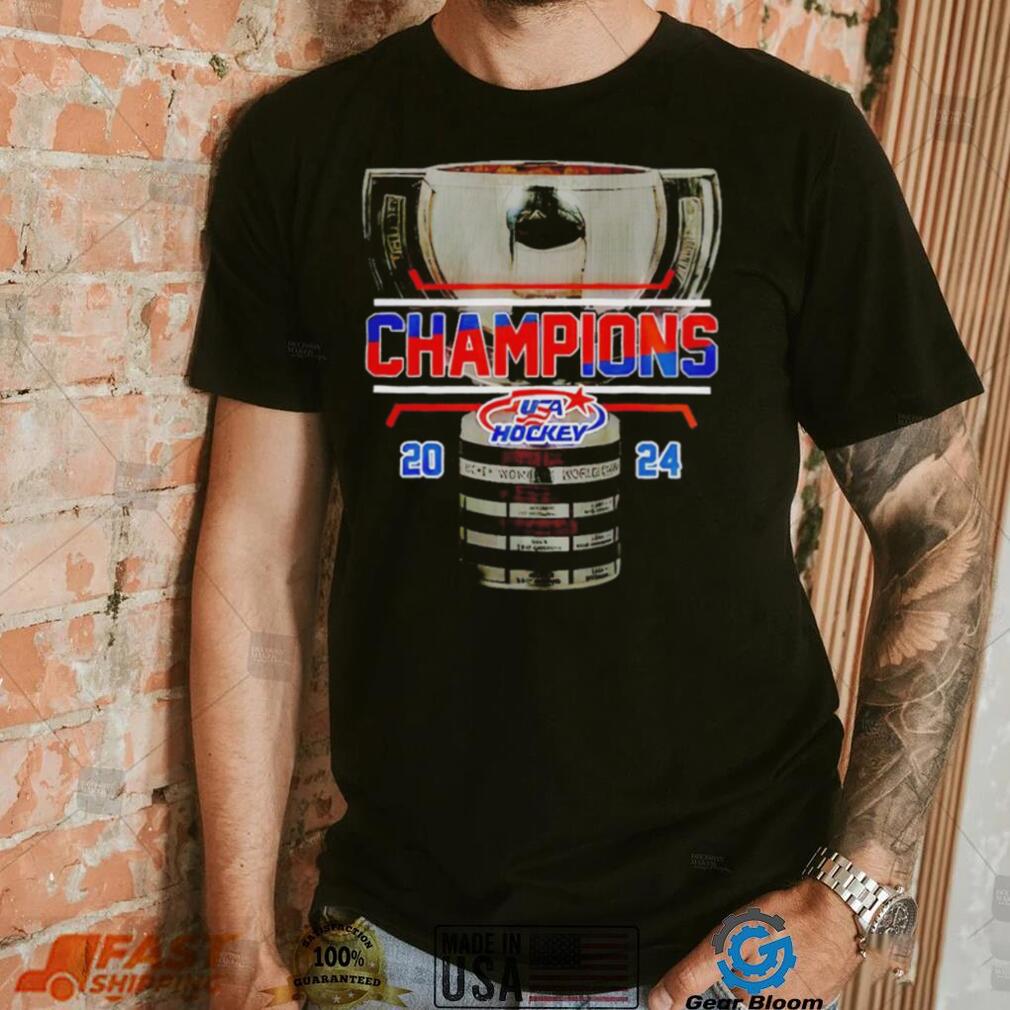 USA hockey world junior champions 2024 trophy shirt USA hockey world junior champions 2024 trophy shirt