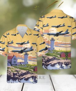 USAF 132d Air Refueilng Squadron Boeing KC 135R Stratotanker Hawaiian Shirt