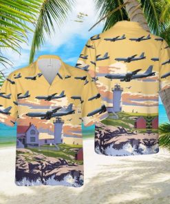 USAF 132d Air Refueilng Squadron Boeing KC 135R Stratotanker Hawaiian Shirt