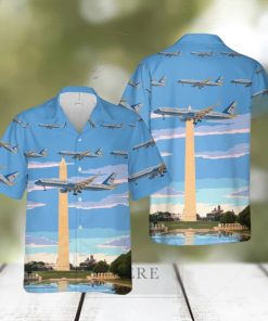 USAF 1st Airlift Squadron Boeing C 32A Hawaiian Shirt