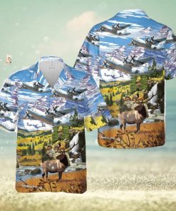 USAF Lockheed C 130H3 Hercules 52nd Airlift Squadron Colorado Hawaiian Shirt