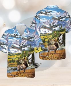 USAF Lockheed C 130H3 Hercules 52nd Airlift Squadron Colorado Hawaiian Shirt