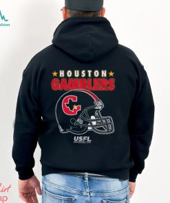 USFL Gamblers Helmet And Stars T Shirt