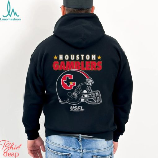 USFL Gamblers Helmet And Stars T Shirt