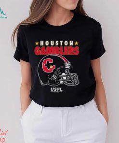 USFL Gamblers Helmet And Stars T Shirt