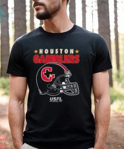 USFL Gamblers Helmet And Stars T Shirt
