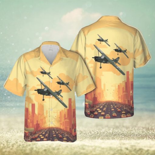 USMC Cessna 305 O 1 Birdog Forward Air Controller Hawaiian Shirt