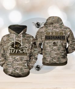 UTSA Roadrunners NCAA Camo Veteran 3D Printed Hoodie