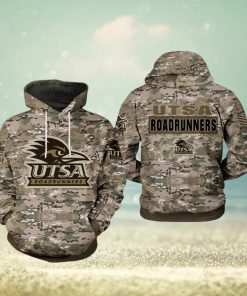 UTSA Roadrunners NCAA Camo Veteran 3D Printed Hoodie