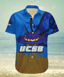 Uc Santa Barbara Gauchos Hawaii Shirt Basketball Net Grunge Pattern – NCAA