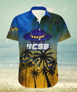 Uc Santa Barbara Gauchos Hawaii Shirt Coconut Tree Tropical Grunge – NCAA