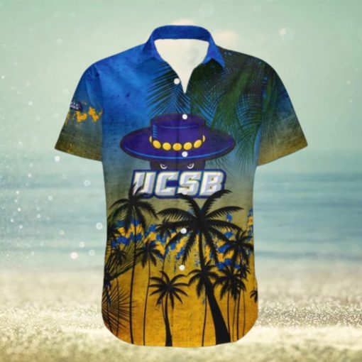 Uc Santa Barbara Gauchos Hawaii Shirt Coconut Tree Tropical Grunge – NCAA