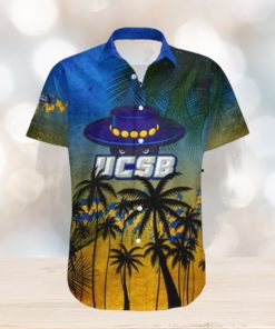 Uc Santa Barbara Gauchos Hawaii Shirt Coconut Tree Tropical Grunge – NCAA