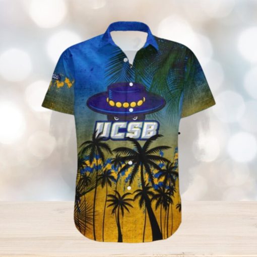 Uc Santa Barbara Gauchos Hawaii Shirt Coconut Tree Tropical Grunge – NCAA