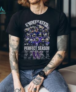 Undefeated 14 0 Washington Huskies Signatures Shirt