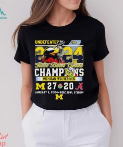 Undefeated 2024 Michigan Wolverines 14 0 Rose Bowl Game Champions 27 20 Alabama Shirt, hoodie, sweater, long sleeve and tank top Undefeated 2024 Michigan Wolverines 14 0 Rose Bowl Game Champions 27 20 Alabama Shirt