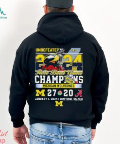 Undefeated 2024 Michigan Wolverines 14 0 Rose Bowl Game Champions 27 20 Alabama Shirt, hoodie, sweater, long sleeve and tank top Undefeated 2024 Michigan Wolverines 14 0 Rose Bowl Game Champions 27 20 Alabama Shirt
