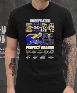 Undefeated 2024 Michigan Wolverines Go Blue Perfect Season signature shirt