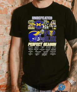 Undefeated 2024 Michigan Wolverines Go Blue Perfect Season signature shirt
