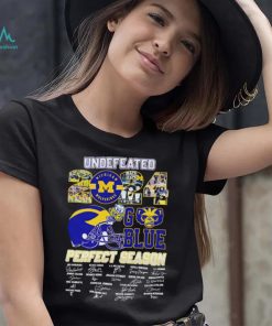 Undefeated 2024 Michigan Wolverines Go Blue Perfect Season signature shirt