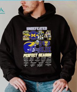 Undefeated 2024 Michigan Wolverines Go Blue Perfect Season signature shirt