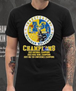 Undefeated Michigan Wolverines Champions 15 0 2023 signatures shirt, hoodie, sweater, long sleeve and tank top Undefeated Michigan Wolverines Champions 15 0 2023 signatures shirt