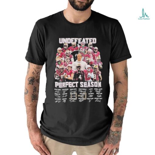 Undefeated Warriors Undefeated Perfect Season Gave Members’ Autographs To Fans shirt