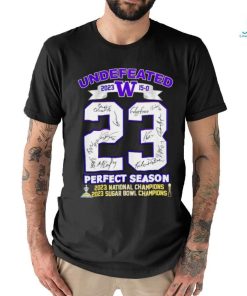 Undefeated Washington Huskies 23 perfect season 2023 national champions 2023 sugar bowl champions shirt