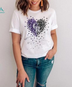 Unique Colorado Rockies Tiny Heart Shape 2024 T shirt
