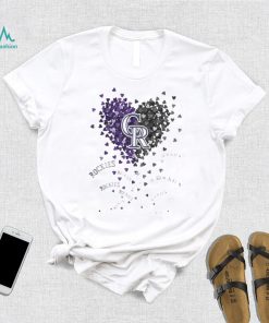 Unique Colorado Rockies Tiny Heart Shape 2024 T shirt