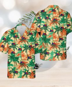 United States Army Armor School Hawaiian Shirt Tropical Summer