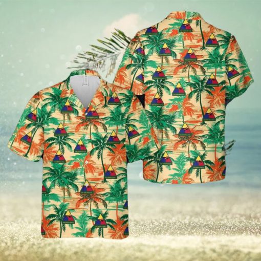 United States Army Armor School Hawaiian Shirt Tropical Summer