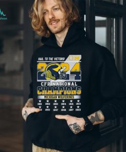 University Of Michigan Hail To The Victors CFP National Champions 2024 Shirt