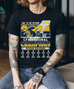 University Of Michigan Hail To The Victors CFP National Champions 2024 Shirt