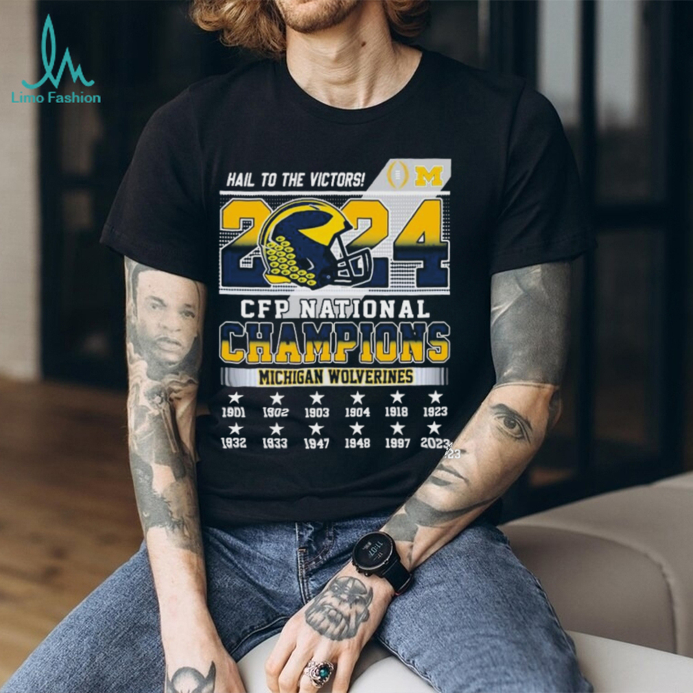 University Of Michigan Hail To The Victors CFP National Champions 2024 Shirt University Of Michigan Hail To The Victors CFP National Champions 2024 Shirt