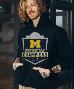 University of Michigan Football College Football Playoff 2024 Rose Bowl Game Champions Tee