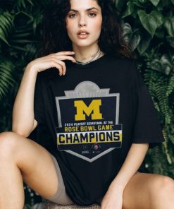 University of Michigan Football College Football Playoff 2024 Rose Bowl Game Champions Tee